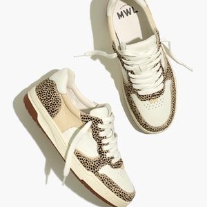 Madewell Court Sneakers in Spotted Calf Hair